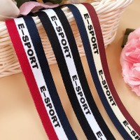 Multi Color Customized Nylon Webbing with Custom Logo Jacquard Tape for Garment Accessories